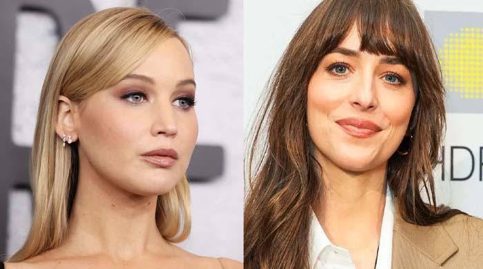 Jennifer Lawrence gives shocking reaction to Dakota Johnson’s surprise