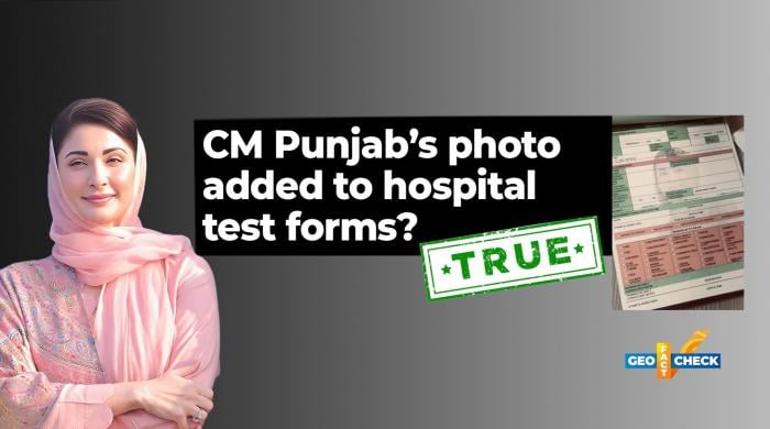 Yes, CM Punjab Maryam Nawaz’s picture is on hospital forms in Lahore