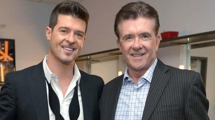 Robin Thicke honours late wedding in emotional wedding moment