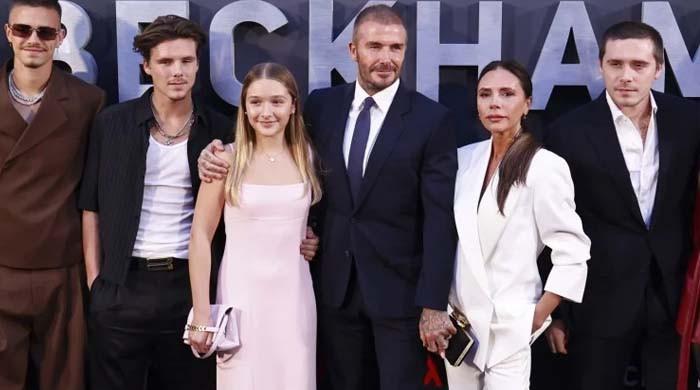 David Beckham, son Cruz pose for photos amid Brooklyn rift