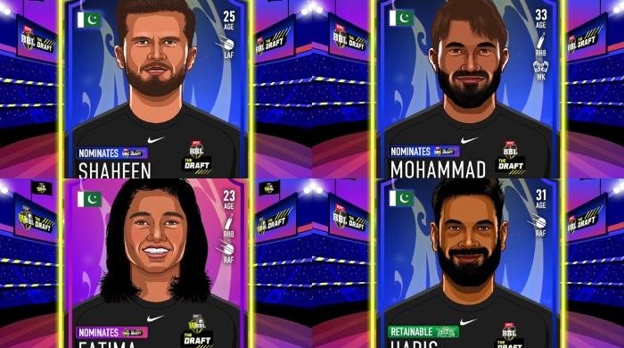 Shaheen, Rizwan, Haris, Shadab, Fatima Sana register for BBL draft