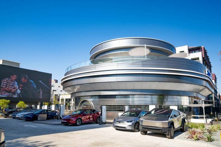 Tesla’s retro-futuristic diner officially opens as Elon Musk hints at more locations
